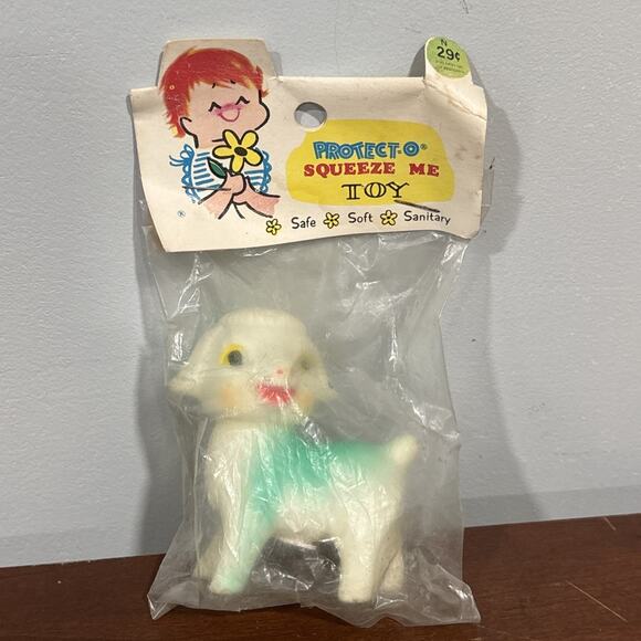 Unbranded Other - VTG 50s Protect O squeeze Me Lamb Squeaker Toy Japan NOS